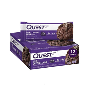 Barras de Proteína Quest Nutrition con Trozos de Chocolate Doble (paquete de 12) - Product Image 1