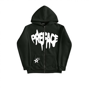 Sweats à capuche streetwear zippés, nouveaux sweats à capuche personnalisés OEM pour hommes - Product Image 1