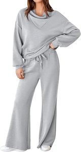 Ensemble de survêtement en molleton doux pour femmes, imprimé délavé à l'acide, style jogging, 100% coton, séchage rapide, respirant, vêtements d'intérieur d'hiver - Product Image 6