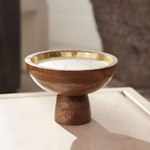 Bougeoirs en bois de luxe faits à la main, pots et bougeoirs votifs avec couvercles - Bols décoratifs pour la décoration de la maison, les mariages et Noël - Product Image 1