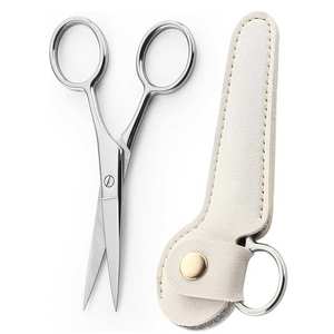 Tijeras para Cejas de Acero Inoxidable 2026, Diseño Ergonómico, Cómodas, Compactas, Tamaño Perfecto para Viajes - Product Image 1