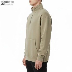 Chaqueta ajustada con cremallera para gimnasio para hombre al por mayor, sudaderas con capucha de diseñador a granel con logotipo personalizado, ropa deportiva de verano tejida sólida para correr - Product Image 6