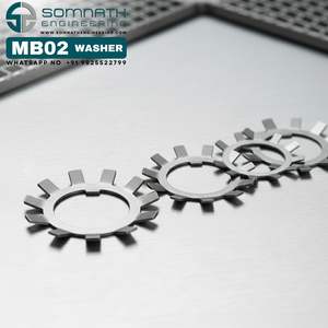 Rondelle de blocage de haute qualité MB02 pour écrous de blocage métriques KM02 MB01 à MB40 accessoire de roulement rondelle de blocage - Product Image 5