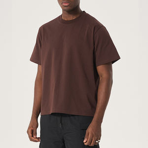 Men's <b>Black</b> Oversized T-<b>Shirt</b> 100% Cotton Custom Plus Size Breathable Blank Design 180 GSM Vintage Short Sleeve - Product Image 2