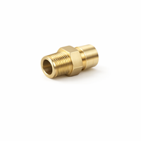 LONGXIN Raccord rapide en laiton BSPT R3/8 "-19 Filetage mâle HEX 19 L43mm Raccords hydrauliques/pneumatiques JTSP-38