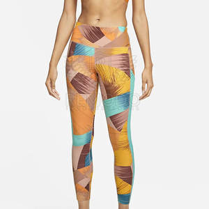 Leggings de tinte de corbata para mujer, venta al por mayor, pantalones de gimnasio de cintura alta, ropa deportiva elástica para Fitness, mallas de tinte de corbata estampadas - Product Image 1