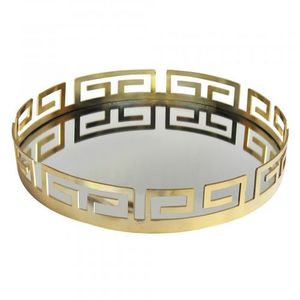 Plateaux de service pour la table, plateaux de service en métal faits à la main, décoratifs, forme ronde, pour la maison, l'hôtel, le restaurant - Product Image 6