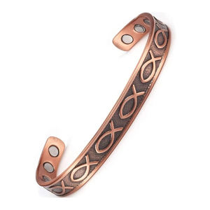 Bracelets magnétiques en cuivre rouge vintage de haute qualité - Product Image 1