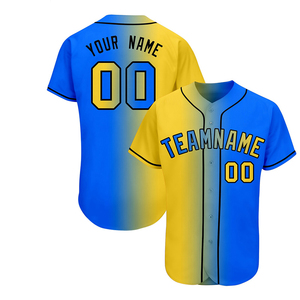 ชุดเบสบอลและซอฟต์บอลชุดฝึกซอฟต์บอลสำหรับผู้ชายชุดเสื้อพิมพ์ลายไล่ระดับสีแบบมืออาชีพ - Product Image 3