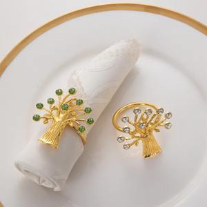 Arbre Design Serviette Anneau Élégant Décor De Table Accessoire pour La Maison À Manger Mariage et Fête Élégant Nature Inspiré et Artistique - Product Image 6