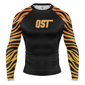 Logotipo personalizado BJJ Jiu Jitsu Kimono Rash Guard Mangas completas MMA Sublimación Impreso Estiramiento para boxeo Servicio OEM disponible - Product Image 5