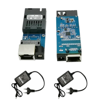 Module de commutateur à fibre optique Mini Gigabit Fast Ethernet 1 paire émetteur-récepteur multimédia monomode matière plastique pour pièces de bateau RC