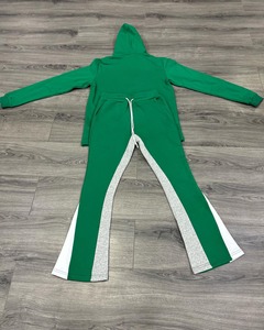 Survêtement de jogging unisexe réfléchissant en nylon et coton de haute qualité avec logo personnalisé, coupe-vent pour homme, survêtement évasé - Product Image 6