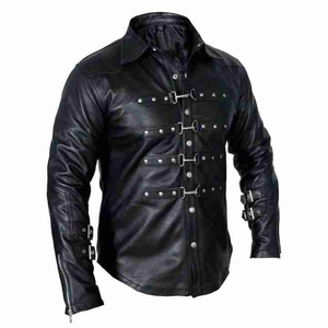 Chemises pour hommes en cuir 100% de qualité supérieure 2025, nouvelle arrivée hivernale, entièrement doublées, finition satinée, design confortable et élégant - Product Image 1