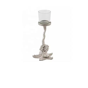 Bougeoir au look élégant, couleur or, décoration de table d'hôtel et de mariage, bougeoir de luxe au design haut de gamme - Product Image 2