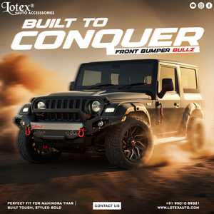 Parachoques Delantero Bullz 4x4 para Thar |   Parachoques Delantero Todoterreno Resistente |    Diseño Agresivo |   Suministro al por Mayor - Product Image 4