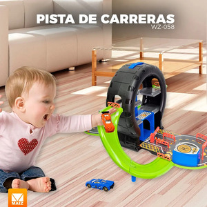 Coches de Pista de Carreras de Juguete para Niños, Portátiles - Colores Surtidos - Product Image 3