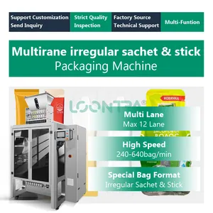 Loontra Automatic Multi Lane 5 7 Gram Coffee Packaging Sachet Stick Granule Packing Machine For Sale