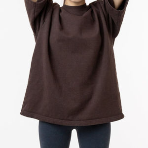 เสื้อยืดโอเวอร์ไซส์ผ้าฟอกสีแบบเรียบง่าย ระบายอากาศได้ดี เป็นมิตรกับสิ่งแวดล้อม แขนสั้น สไตล์ไฮสตรีท รับสกรีนโลโก้ เสื้อยืดผู้ชาย ขายส่ง - Product Image 2