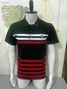 Chemise en tricot imprimé de luxe Advanced Sense pour homme T-shirt décontracté à manches courtes de couleur unie - Product Image 6