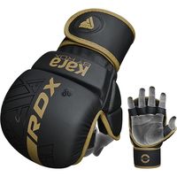 Vente Flash : Gants d'entraînement MMA de haute qualité en gros, Gants de sparring MMA demi-doigts, Personnalisation du logo, Gants MMA