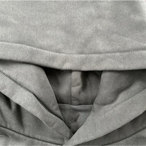 เสื้อฮู้ดสวมหัวมีฮู้ดแบบปรับได้มีกระเป๋าจิงโจ้ TBF-168ผ้าฝ้ายพิมพ์ลายสีทึบใส่ได้ทุกเพศฤดูหนาว - Product Image 2