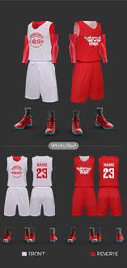 Uniforme de baloncesto transpirable de secado rápido Reversible personalizado para hombres de talla grande impreso con su propio logotipo conjuntos para adultos - Product Image 6