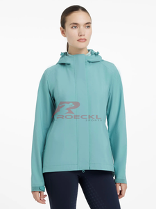 Veste d'équitation pour femmes en gros tissu de contrôle de l'humidité isolé de qualité supérieure façonnage ergonomique design élégant équitation équestre - Product Image 4