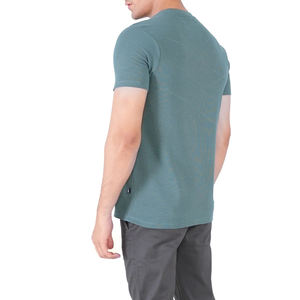 เสื้อยืดผู้ชายคอกลมผ้าคอตตอน 100% คุณภาพสูง ดีไซน์ใหม่ ทรงปกติ  รับสกรีนสีและโลโก้ ผ้า 120 กรัม - ขายส่ง - Product Image 2