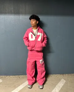 Casual y2k <b>zipper</b> <b>cardigan</b> fashion hoodies women and <b>men</b> street sweatpants set sweatshirts tracksuit <b>men</b> clothing Hot Sale 2025 - Product Image 2