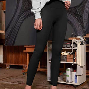 Legging de fitness pour femme en maille respirante de haute qualité, taille mi-haute, logo personnalisable, différentes tailles, fabrication pakistanaise, sans couture - Product Image 3