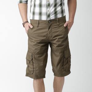 Shorts pour hommes en gros, taille élastique, séchage rapide, anti-froissement, vêtements de rue décontractés, coupe droite, 6 poches, qualité supérieure, respirant - Product Image 5