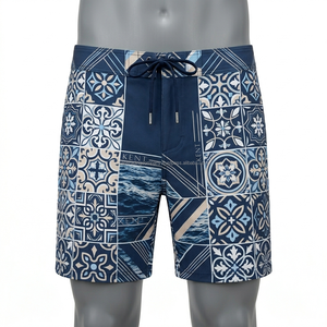 Shorts de bain d'été entièrement sublimés, thème UE, extensibles dans les 4 sens, en Spandex/Polyester, pour hommes et femmes, personnalisables, marque privée, OEM, ODM, vente en gros - Product Image 2