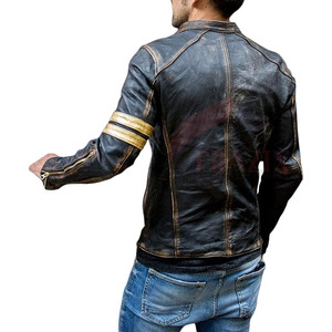 Veste d'hiver en cuir de haute qualité pour hommes au meilleur prix Concevez vos propres vestes de mode en cuir vieilli - Product Image 2