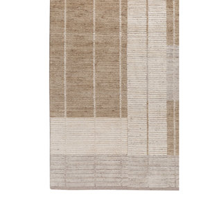 Alfombras de Lana Tesoro Ivory-Hwl-513, Diseño Geométrico Aubusson de Gran Tamaño para el Hogar, Dormitorio, Entrada, Pasillo - Product Image 4
