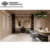 Service complet pour les services de beauté féminins, équipement de salon de manucure VIP, mobilier, comptoirs, design de salon de beauté, salon de manucure