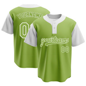 Maillot de baseball unisexe de haute qualité avec logo personnalisé, nom d'équipe personnalisé imprimé, taille plus, 100% polyester, léger et respirant - Product Image 3