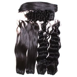 ผมแท้แบบ Remy สำหรับต่อผมลอนธรรมชาติแบบหลวมกระชับสองชั้น - Product Image 3