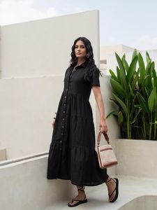 2025 Primavera Verano mujeres respetuoso con el medio ambiente hasta el suelo Casual manga corta suelta ajuste Maxi vestido de alta calidad de gran tamaño - Product Image 5