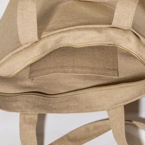 Borsa Shopper in Cotone Riciclato Sostenibile con Soffietto, Borse Promozionali per Consumatori Eco-consapevoli - Product Image 4