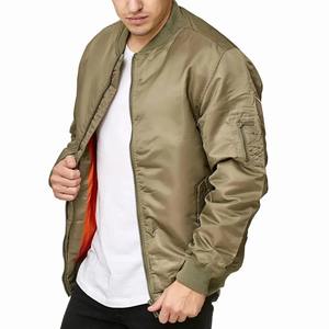 Nueva chaqueta Bomber para hombre, chaqueta clásica con cuello levantado, chaqueta Bomber de punto de invierno de poliéster y nailon para hombre - Product Image 3