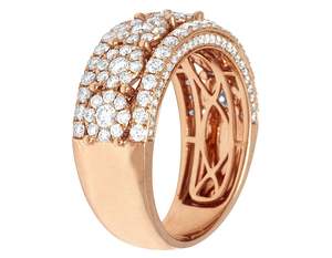 แหวนประดับเพชรสำหรับผู้ชายทำจากเงินสเตอริง S925ฮิปฮอปเย็นอย่างเต็มที่ออกแบบได้ตามต้องการ - Product Image 4