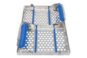 Cassette de stérilisation détachable à double étage en acier inoxydable de qualité supérieure, 200x132x40 cm, alimentation manuelle, 20 instruments, CE - Product Image 4