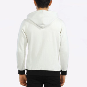 À la mode à capuche col hommes fermeture éclair à capuche à vendre 100% coton fait fermeture éclair à capuche pour hommes - Product Image 2
