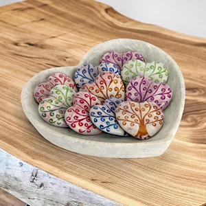 OEM ODM, venta al por mayor, corazón rojo, bandeja de amor, piedra única tallada a mano, artesanías indias, regalos de decoración del hogar modernos de lujo antiguos - Product Image 5