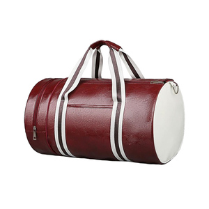 Genuine Leather <b>Travel</b> Gym Bag with Wheels Waterproof Sports Duffle for Workout and <b>Travel</b> - Product Image 1