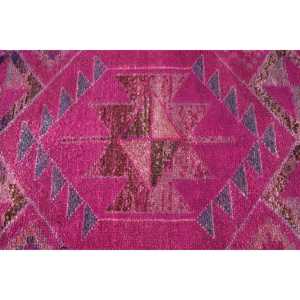 Alfombra Herki, Alfombra Turca de 2.9x10.8 pies, Alfombra Marroquí Rosa de Lana - Product Image 5