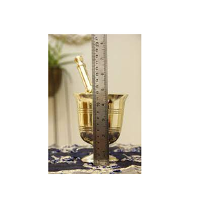 Gran mesa de cocina, herramientas para hierbas y especias, juego de mortero de latón para moler ajo e ingredientes de cocina - Product Image 5