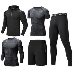 Ropa Deportiva para Hombre, Logotipo Personalizado OEM, Ligera, Tallas Grandes, Conjunto Deportivo de 5 Piezas, Transpirable, con Parches, de Algodón, de Secado Rápido - Product Image 5