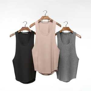 Vêtements de sport pour hommes de haute qualité en gros, vêtements de sport actifs, vêtements de sport en spandex/coton respirant, débardeur d'entraînement à séchage rapide avec fermeture éclair - Product Image 2